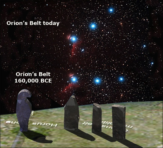 www.viewzone.com - Orion's Belt 160,000 BCE